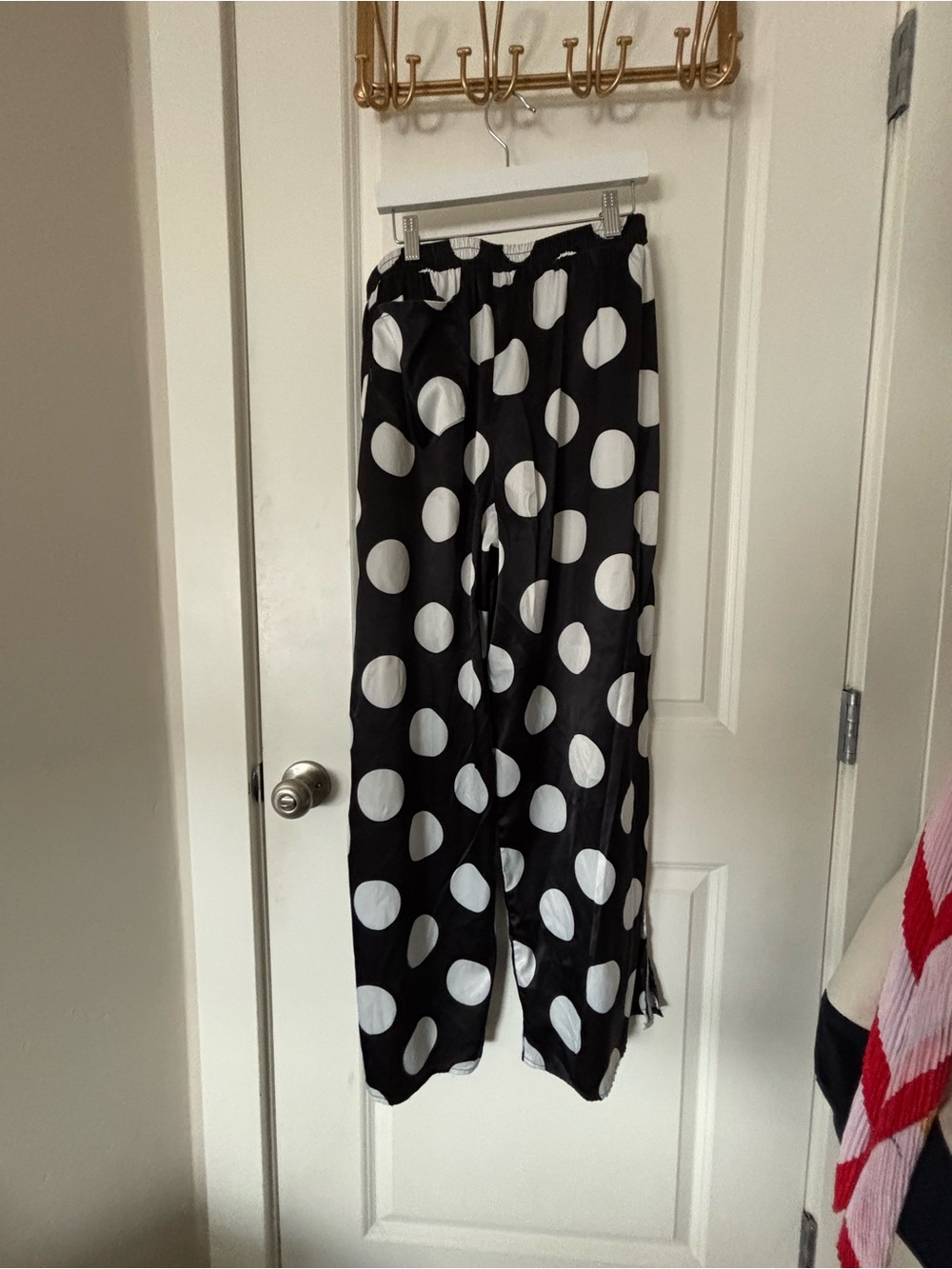Dressed in Lala Dream So Big Satin Set in Classic Polka Dot - Picture 7 of 8